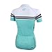 Santic Women Bicycle Cycling Jersey Short Sleeve Jersey Lady's Biking Clothes Color Verdigris Size M