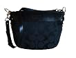 Coach Black Signature Medium Hobo Zoe Convertable Zip Handbag 14708
