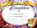 CERTIFICATES OF COMPLETION 30/PK 8.5 X 11 INKJET LASER