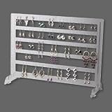 Acrylic Earring Organizer - Holds 120 Pairs (Clear)
