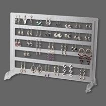 Set of 2 - Acrylic Earring Organizer - Each Holds 120 Pairs (Clear)