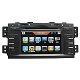 Koolertron For KIA Borrego & KIA Mohave Indash DVD Player with GPS Navigation System AV Receiver and 7 Digital HD touchscreen + Bluetooth (OEM Pannel Design,Free Map)