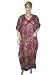 Evening Dress Womens Purple Paisley Print Lightweight Sheer Cotton Coverup Dress Kaftan