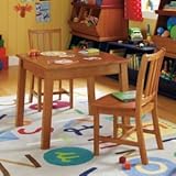 Kids Play Table: Kids Natural Corner Play Table