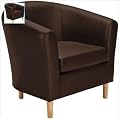 Brown Faux Leather Tub Chair * Fantastic Price