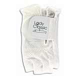 Lady Classic Cabretta 1/2 Finger Golf Glove White Large LH