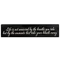 Life is not Measured - Black/Linen (24")