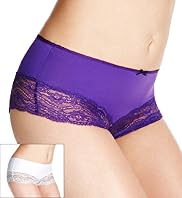 2 Pack Flatter-Me™ Light Control High Leg Brazilian Knickers