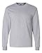 Gildan Mens Ultra Cotton 6 oz. Long-Sleeve Pocket T-Shirt(G241)-Sport Grey-L