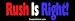 Search : Rush Is Right - Political Bumper Stickers (Medium 10x2.8 in.)