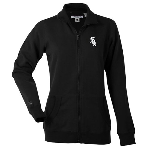 Chicago White Sox Women's Revolution Track Jacket by Antigua - Black Medium