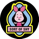 Disney Cuties Piglet Shy Button B-DIS-0120