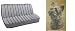 Car Truck SUV Yorkie Dog Print Rear Bench or Small Truck Seat Covers Beige Tan 2 Piece Universal Print Vehicle Seatcovers