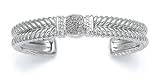 Sterling/Diamond Cntr Station Cuff.25 TW SW-309