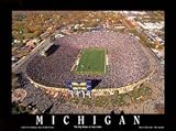 Michigan Wolverines - Michigan Stadium - 22x28 Aerial Photograph