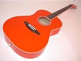 Daisy Rock Debutante Serenade Parlor Acoustic Guitar, Outrageous Orange