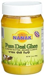 Nanak Pure Desi Ghee, Clarified Butter, 14-Ounce Jar (Pack of 3)
