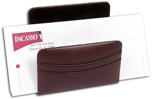 Chocolate Brown Leather Letter Holder