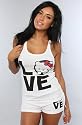 Hello Kitty Intimates The Famous In Love Tank in White,Sleepwear for Women