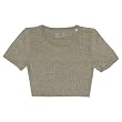 Midriff Length Hemp Knit Top