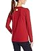 Life is Good Women's Long Sleeve Crusher Snowflake Heart Tee (Rich Red)
