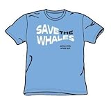 Save The Whales - Adult Carolina Blue S/S T-Shirt For Men