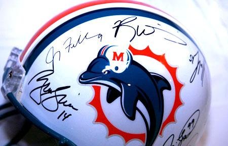 Thomas Williams Autographed Helmet - Miami Dolphins Griese fiedler seau taylor Riddell Proline - Autographed NFL Helmets