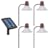 Malibu Solar Two White LED Metal Walk Light 4-Pack with Remote Panel, Rustic Brick, #LZ31RP4