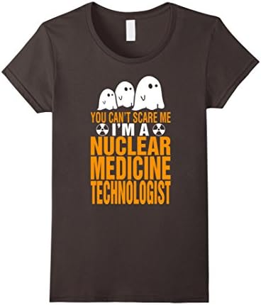 Women's Cant Scare Nuclear Medicine Technologist Halloween T-shirt Medium Asphalt