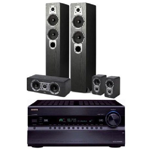 Jamo S426HCS3 5pcs Speaker System & Onkyo TX-SR308 5.1-Channel 3-D Receiver