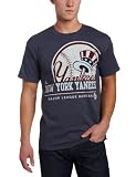 MLB Men's New York Yankees Submariner Short Sleeve Basic Tee (Navy Heather, Large)