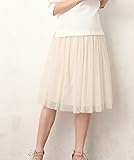 Angeliebe エンジェリーベ 産前 産後 対応 チュール スカート M ～ L オフ ホワイト