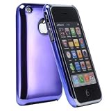 GOGO iPhone 3G 3GS Case with Mirror Screen Protector - Mirror Purple
