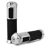 2 PCs Rubber Gel Handlebar Mount Gear Grips 7 8 with Billet Bar End Cap for Suzuki... by Astra Security