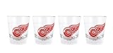 Detroit Red Wings 4 Piece Collectors Glass Set