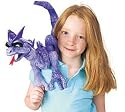 Plush Purple Dragon Shoulder Puppet 25"
