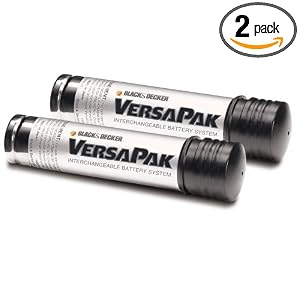 Black and Decker VP105C 3.6 Volt VersaPak Silver Battery Twin Pack by 