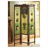 IMAGE OF French Country Style Floral Graphic Room Divider Screen [Kitchen]