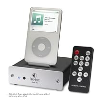 Pro-Ject Dock Box Aktive Dockingstation (Akku-Ladefunktion, S-Video-Ausgang, Fernbedienung) für Apple iPod schwarz