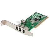 StarTech 4-Port PCI 1394a FireWire Adapter Card - 3 External/1 Internal (PCI1394MP)