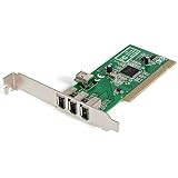 StarTech.com 4 port PCI 1394a FireWire Adapter Card - 3 External 1 Internal