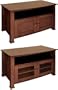 Bell'O WAVS-325 Dark Mocha Finish Wood Audio Video Cabinet