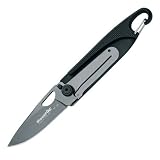 Fox Black Pocket Knife Dp 6.49inch Length Zytel Handle 440a Stainless Steel Blade