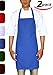Utopia Wear Chef Kitchen Bib Aprons (2-Pack, Blue)