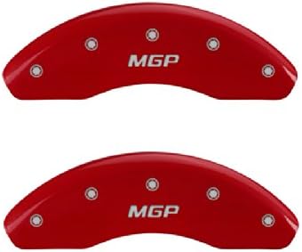 MGP Caliper Covers 21178SMGPRD 'MGP' Engraved Caliper Cover with Red Powder Coat Finish and Silver Characters, (Set of 4)