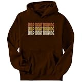 Surf Boat Rowing RETRO COLOR Sports Mens Hoodie (Brown, Sizes X-Small - XXX-Large)