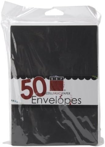 Bazzill Basics A7 Envelopes 50/Pkg-Blackbird