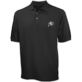 Colorado Buffaloes Black Pique Polo at Football Fanatics