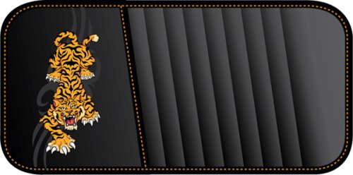 Tattoo Art Tiger Car Truck SUV DVD CD Visor Organizer Holder