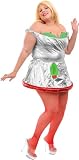 Plus Size Sexy Dirty Martini Costume (Size: 16-18)